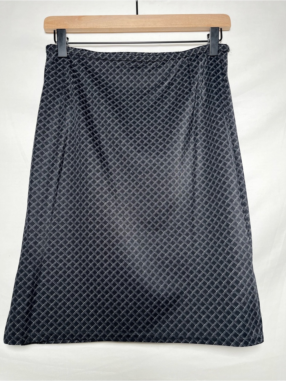 JET John Eshaya T’s Geometric Pencil Skirt Black Gray Size 1